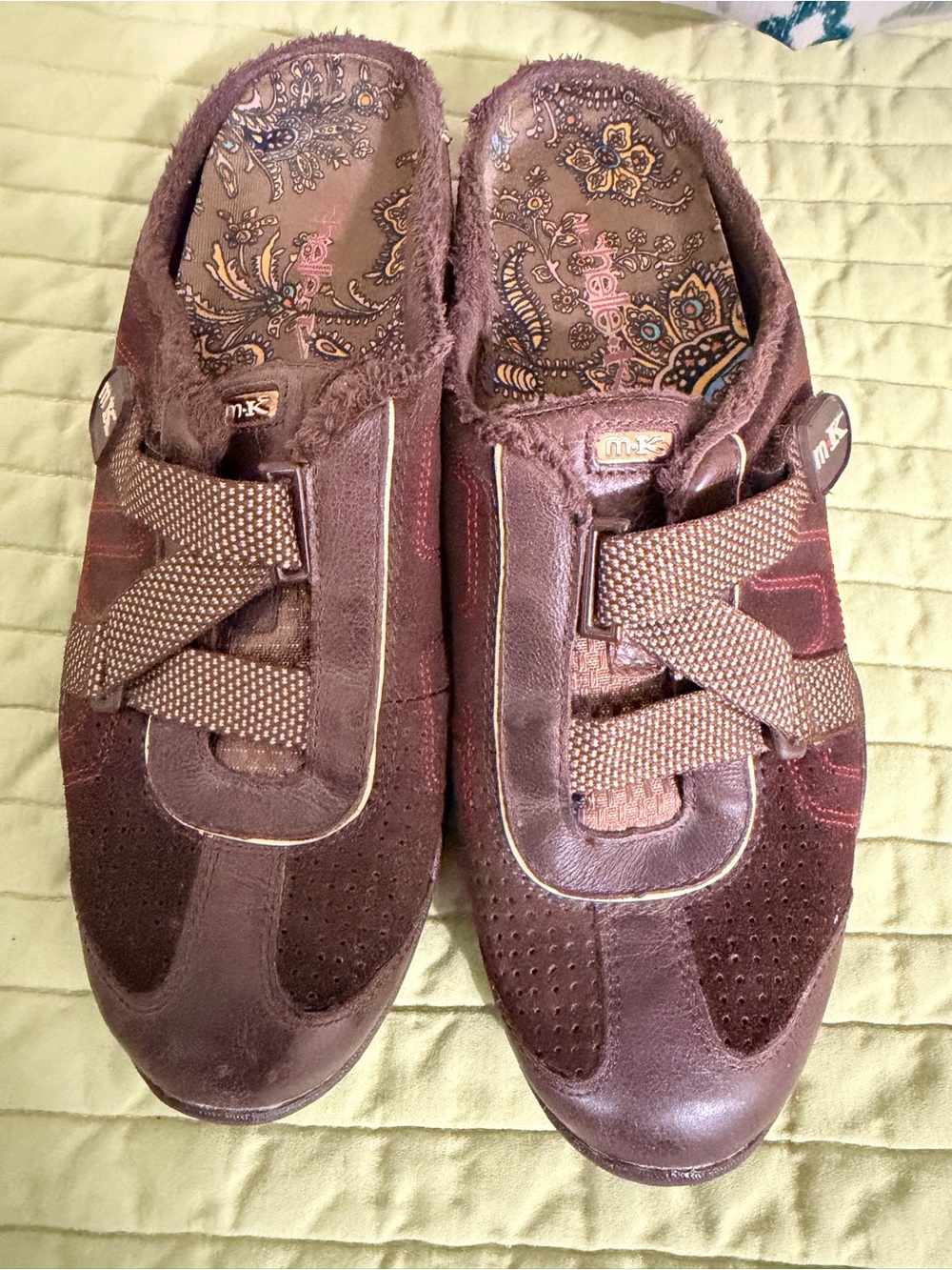 MICHAEL Michael Kors Brown Suede & Leather Casual Sneakers